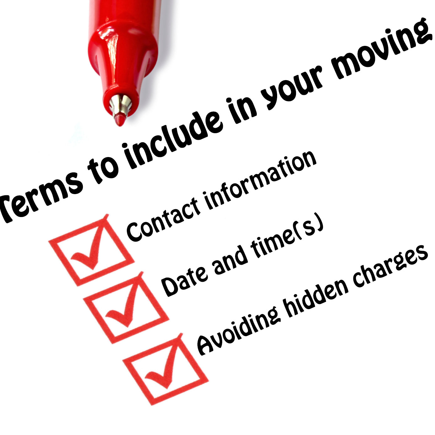 Terms to Include in Your Moving Contract